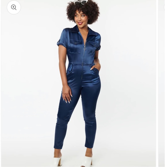 Unique Vintage Cargo Romper 💙 - Picture 2 of 11